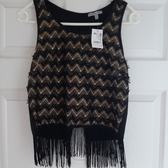 Charlotte Russe NWT Sleeveless Tassled Vest - Picture 6 of 9